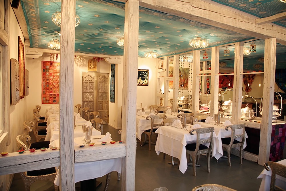 Beautiful dining room interior at Tandoori Luzern